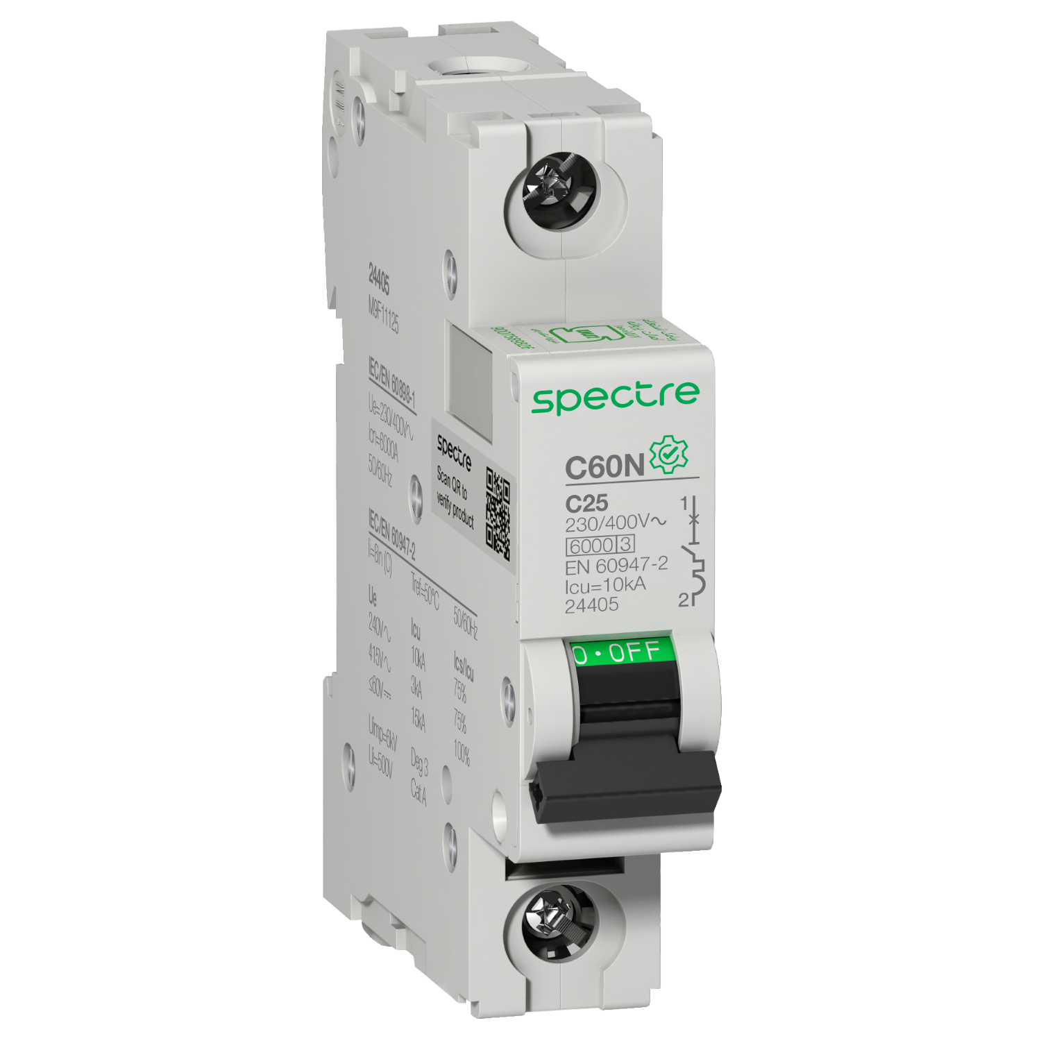 M9 - C60N - MCB - 1P - 25A - C Curve