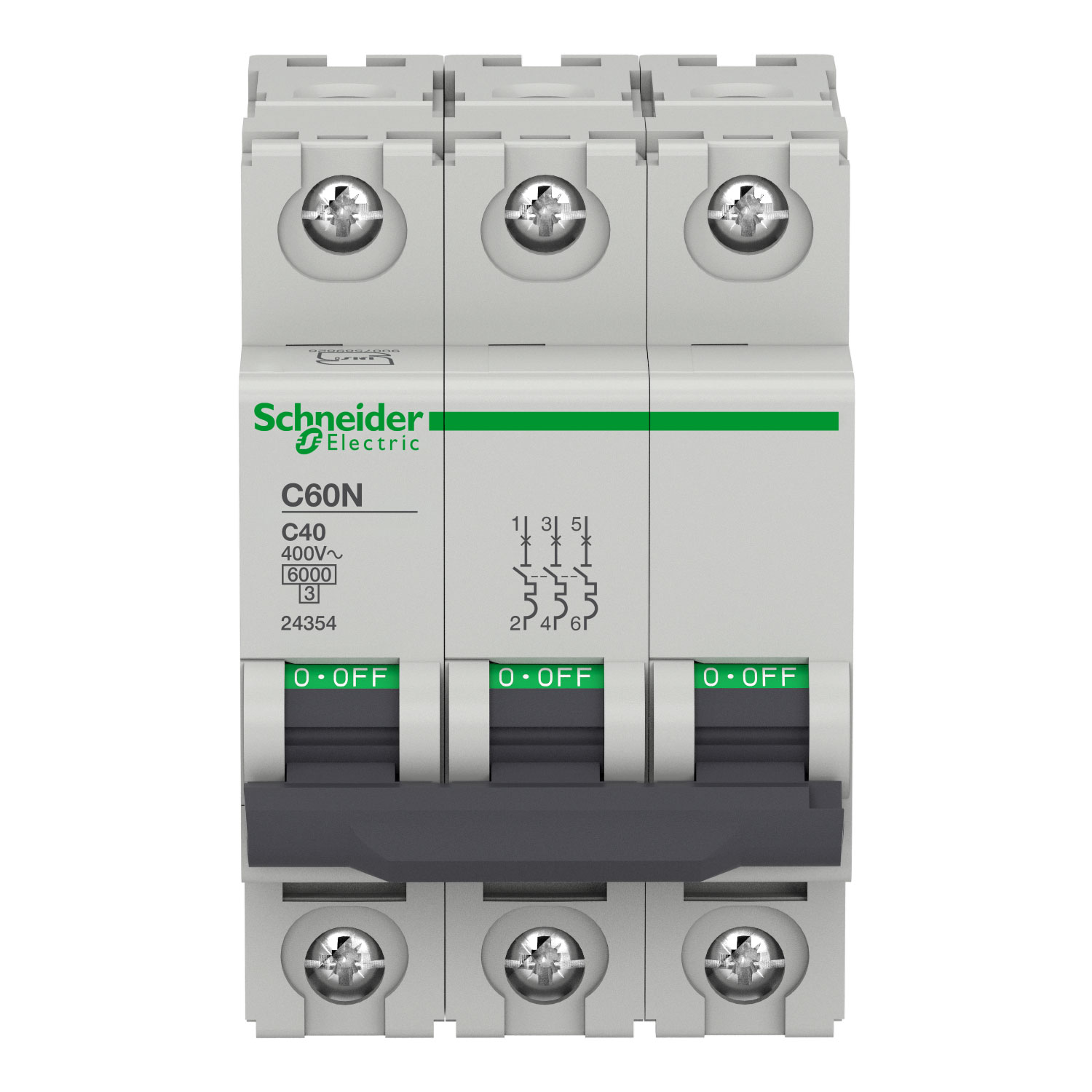 Multi9 - C60N - MCB - 3P - 40A - C Curve