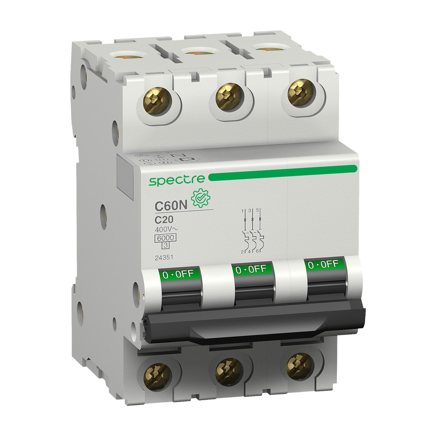 M9 - C60N - MCB - 3P - 32A - C curve