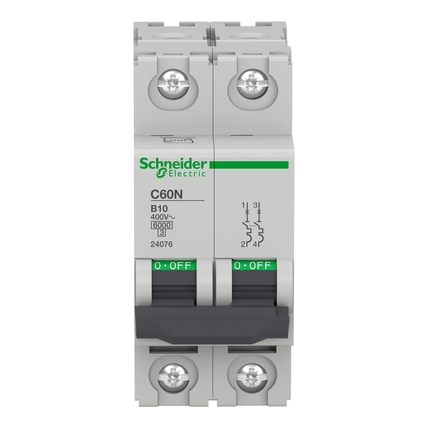 Multi9 - C60N - MCB - 2P - 10A - B curve