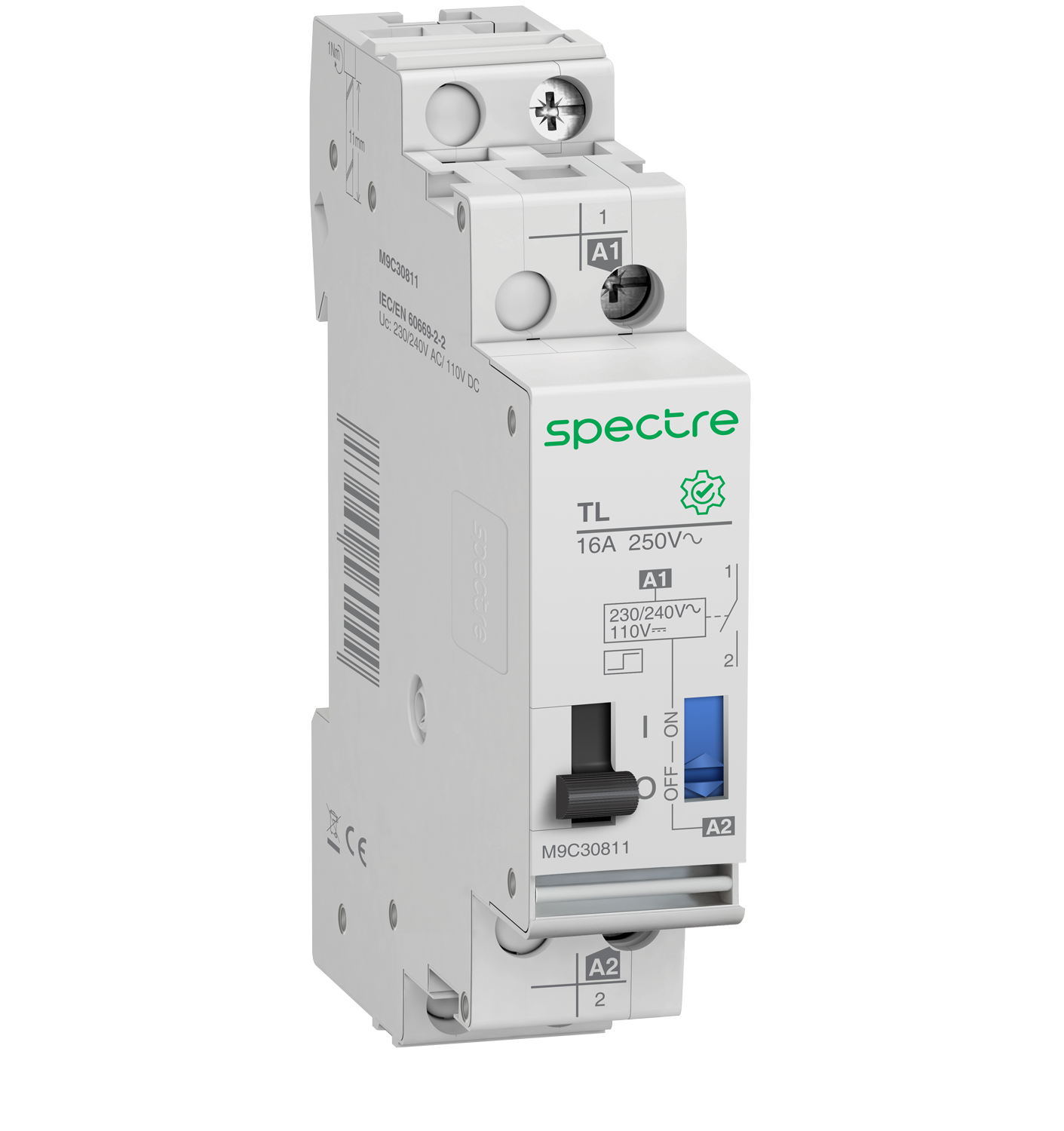 M9 - TL - Impulse relay - 1P - 16A - Uc 230 VAC / 110V DC - 1NO