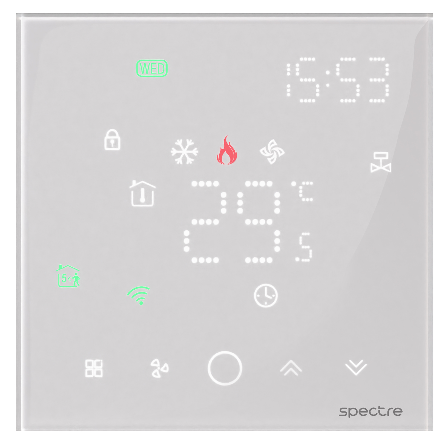 Ciel - ترموستات هوشمند - TSR13 - داکت اسپلیت دو لوله - Zigbee - سفید