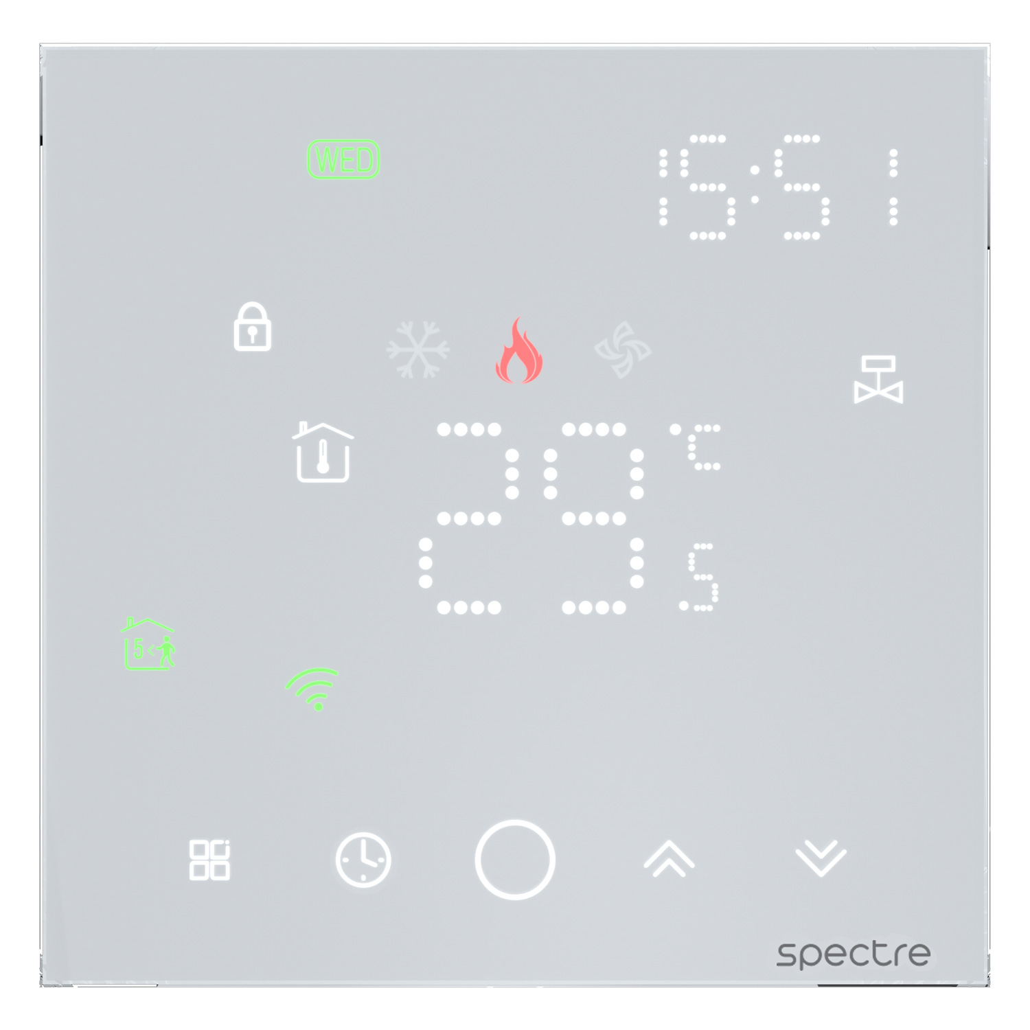 ترموستات هوشمند Ciel - سری TSR13 - گرمایش از کف - zigbee - Tuya - سفید