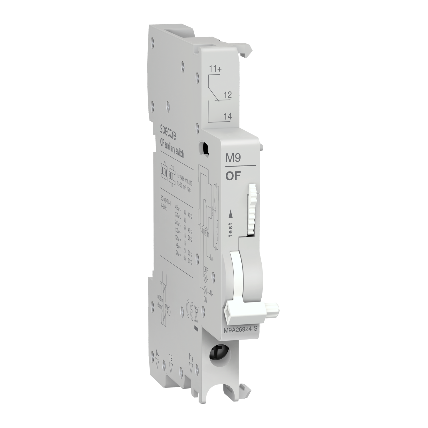 M9 - OC contact - 1 OF - 240/415 V AC - 24/130 V DC