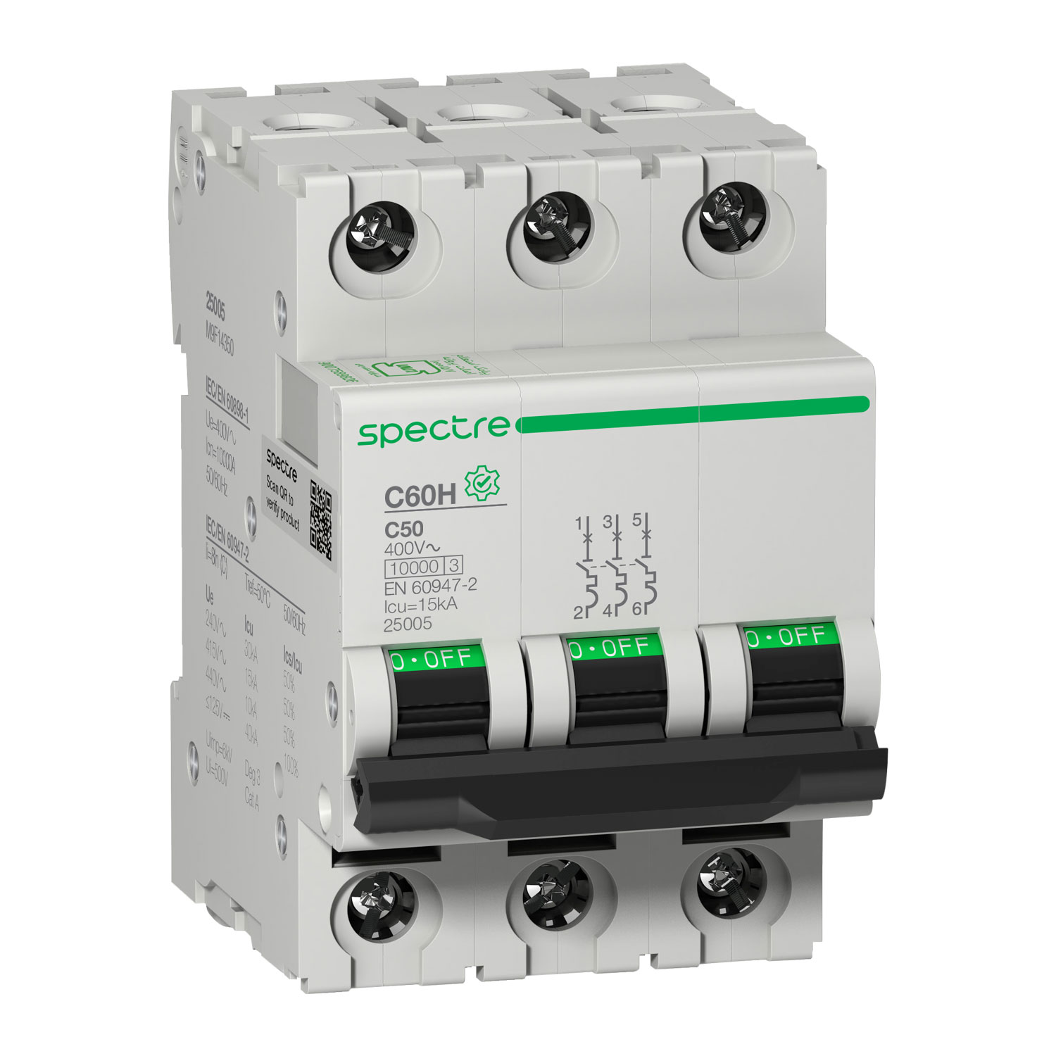 M9 - C60H - MCB - 3P - 50A - C Curve