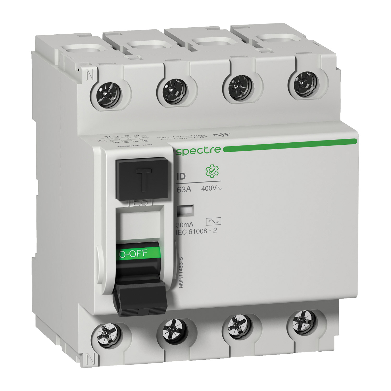 M9 - ID - RCCB - 4P - 63A - AC type - 30mA