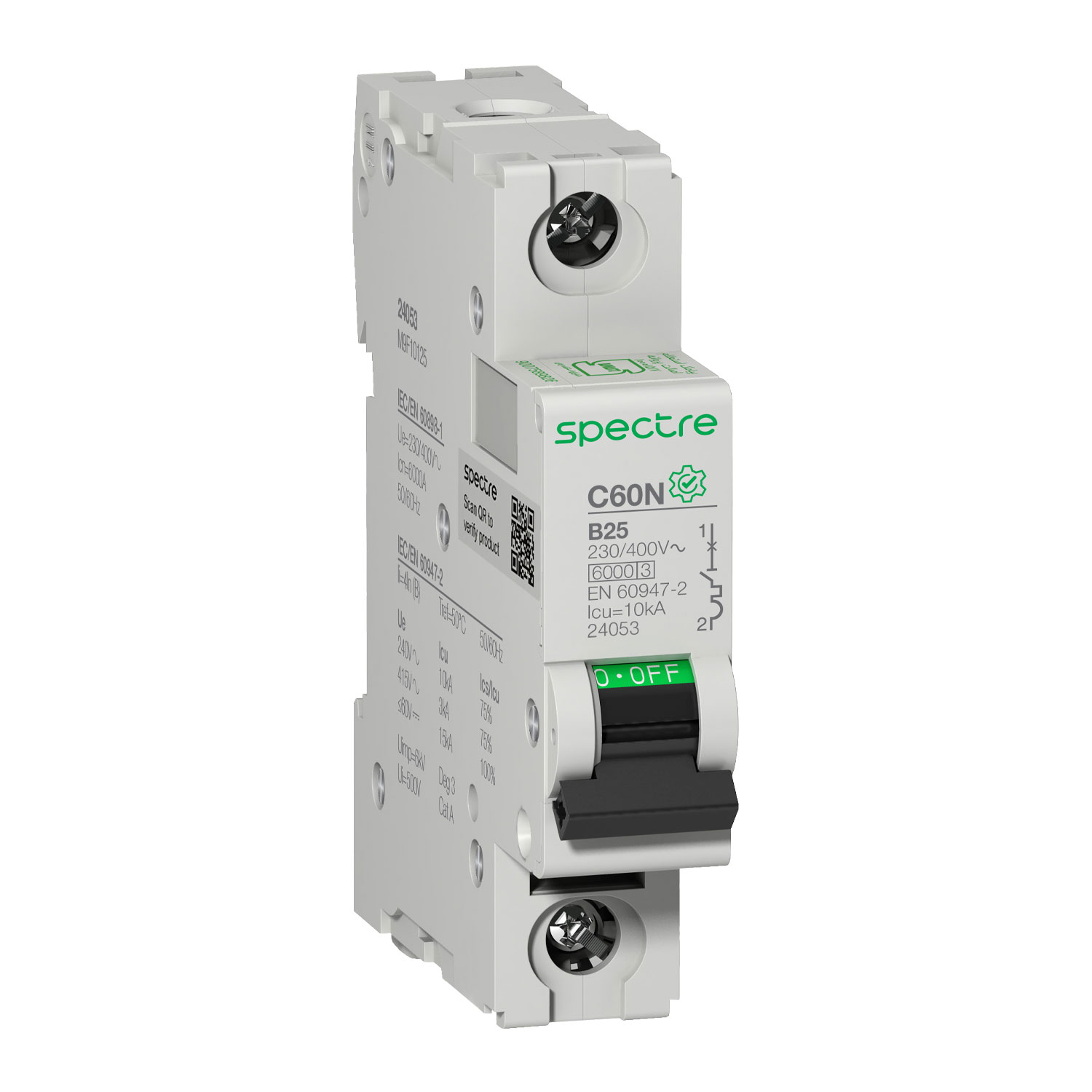 M9 - C60N - MCB - 1P - 25A - B Curve