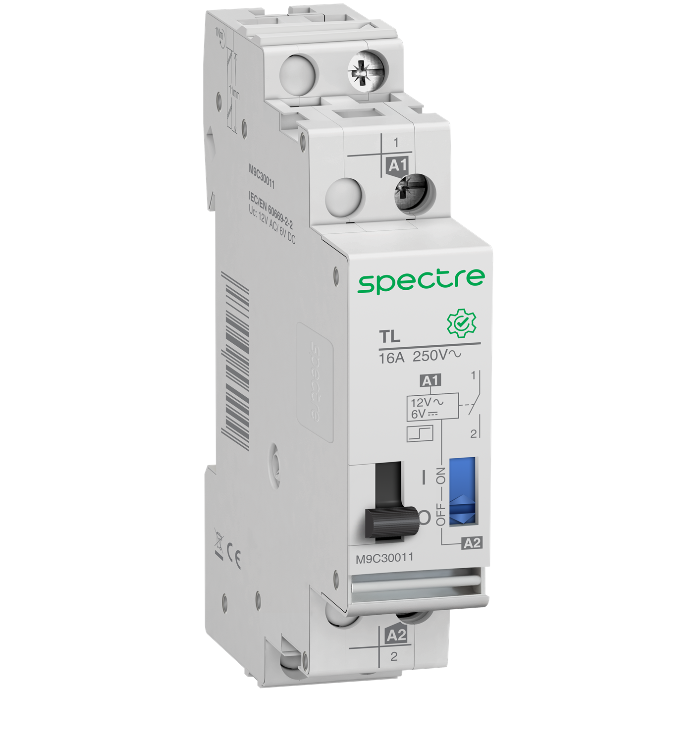 M9 - TL - Impulse relay - 1P - 16A - Uc 12 V AC / 6 V DC - 1 NO