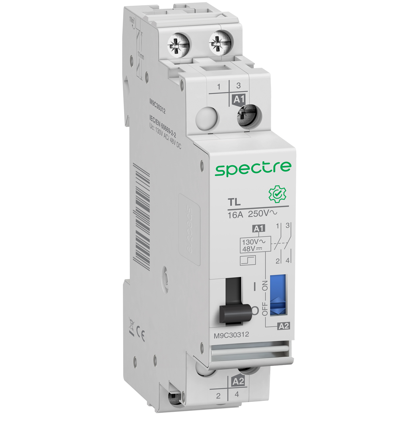 M9 - TL - Impulse relay - 2P - 16A - Uc 48 V AC / 24 V DC - 2NO