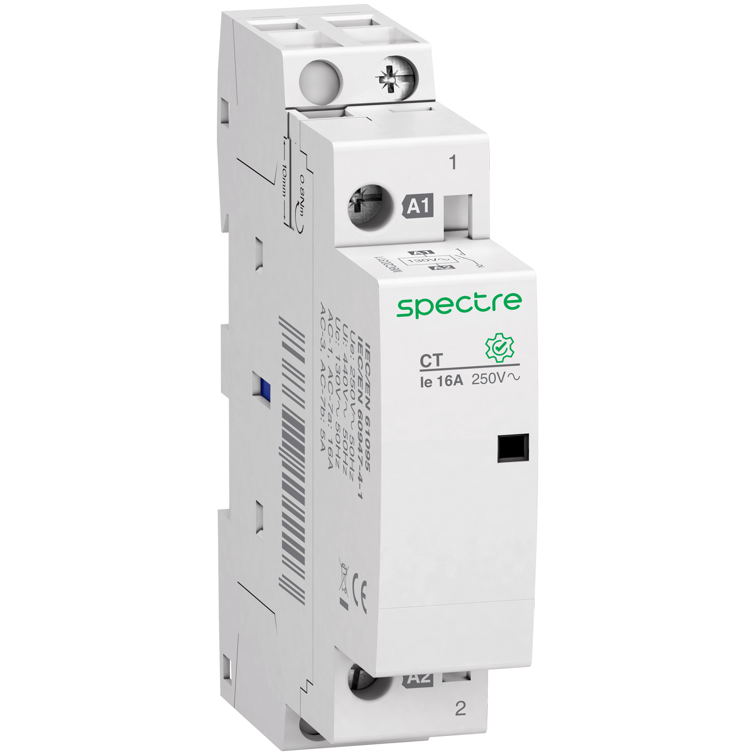 M9 - CT - Modular Contactor - 1P - 16A - Uc 130V AC 50Hz - 1NO