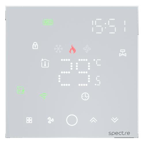 ترموستات هوشمند Ciel - سری TSR13 - فن کویل - Zigbee - Tuya - چهار لوله - سفید