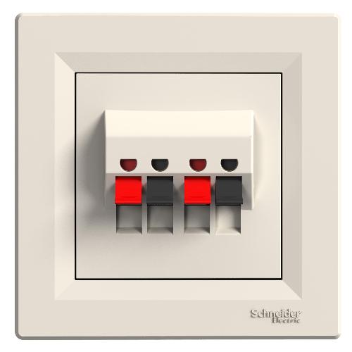 Asfora - سوکت بلندگو استریو - کرم