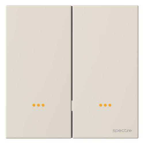 Avent - کلید روشنایی هوشمند - دو پل - Zigbee 3.0 - L+N - سفید