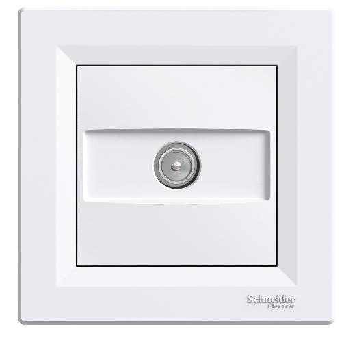 Asfora - آنتن تک فیشه تلویزیون - میانی - 8dB - سفید