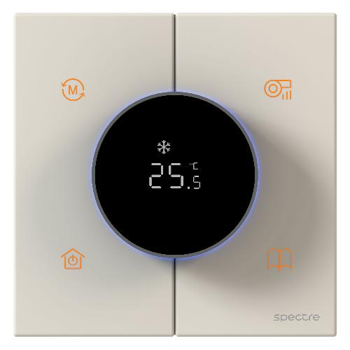 Avent - ترموستات rotary هوشمند - فن کویل - Zigbee 3.0 - دو لوله - سفید