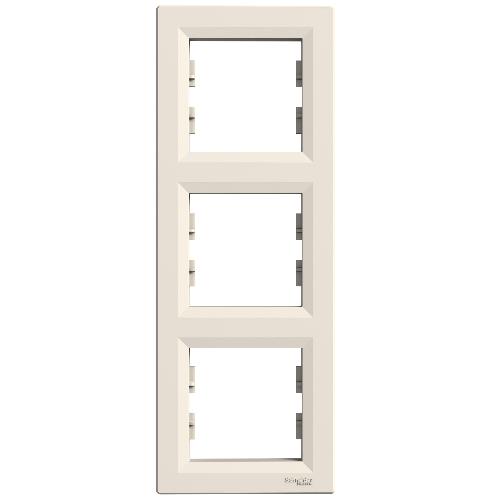 Asfora - کادر سه خانه عمودی - کرم