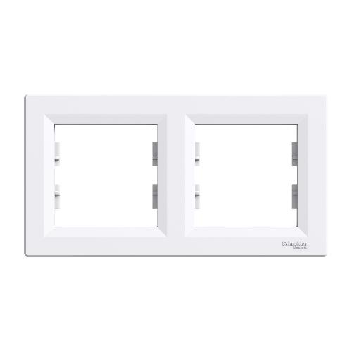 Asfora - کادر دو خانه افقی - سفید