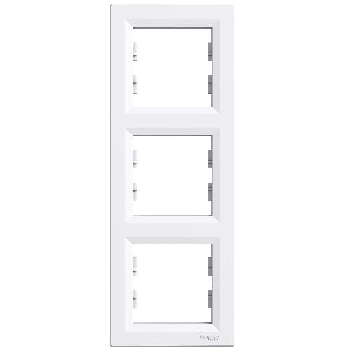 Asfora - کادر سه خانه عمودی - سفید