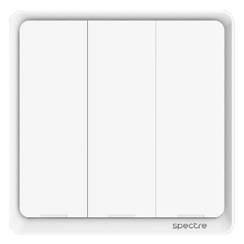 کلید روشنایی هوشمند metis - سه پل - Tuya - Zigbee - L+N - سفید