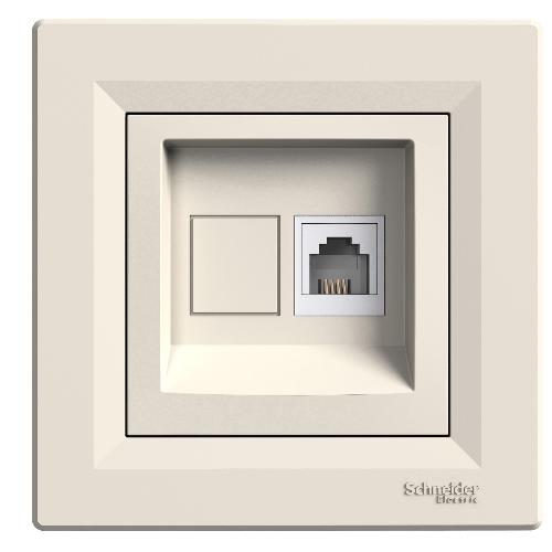 Asfora - سوکت تلفن - RJ11 - کرم