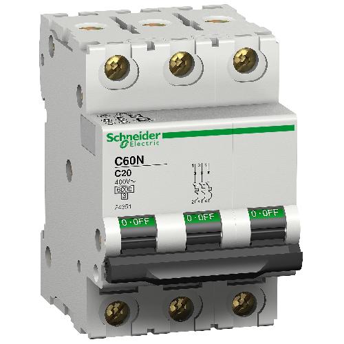 Multi9 - C60N - MCB - 3P - 2A - C curve